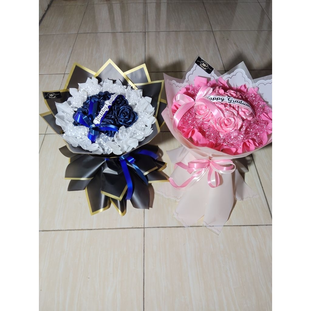 

buket pita satin gliter