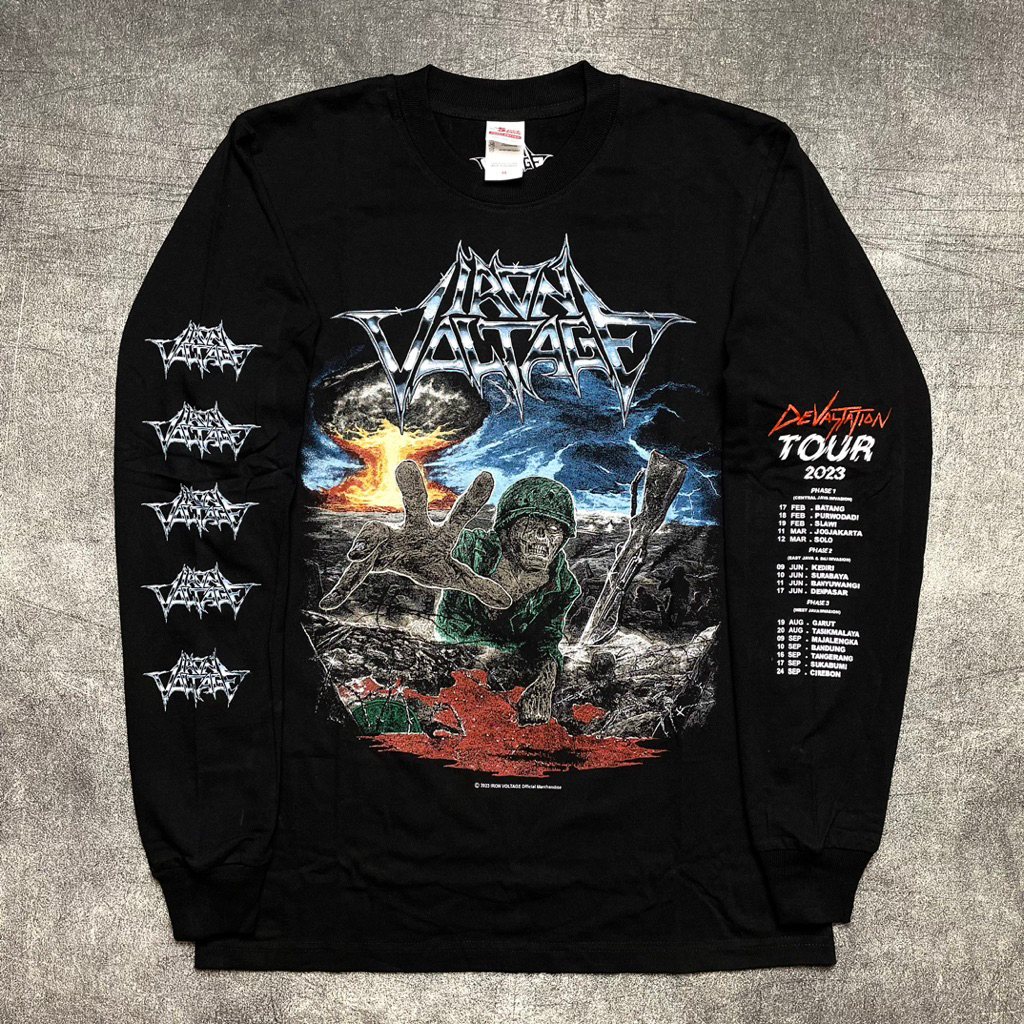 Long Sleeve IRON VOLTAGE - DEVASTATION TOUR 2023 Official Merchandise