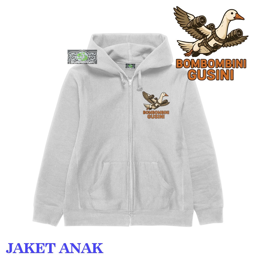 COD Jaket Anak Cowok Cewek BOMBOMBINI GUSINI Usia 3 Sampai 12 Tahun Premium Quality