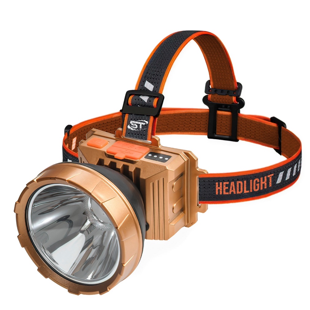 KODE J49L Suksestech Headlamp Senter Cas Kepala 3 Mode Terang X6 LED 2 Lumens Anti Air CH