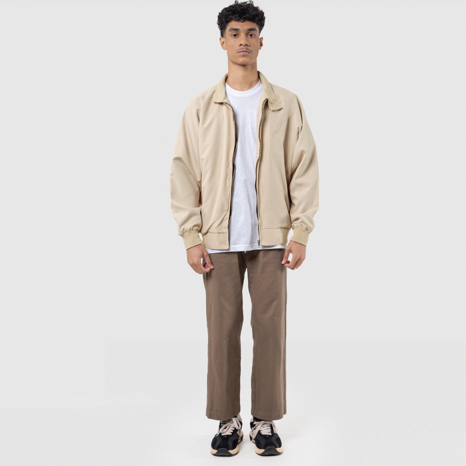 House of Smith Jaket Harrington Pria  Hangor Cream 4  Harrington Jacket