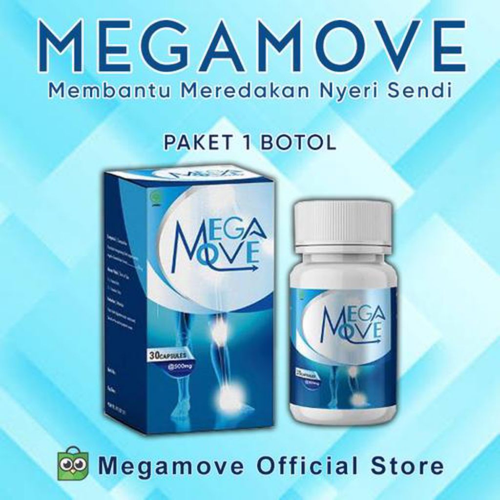 Megamove Paket 1 BOTOL Megamove Obat Pereda Nyeri Sendi