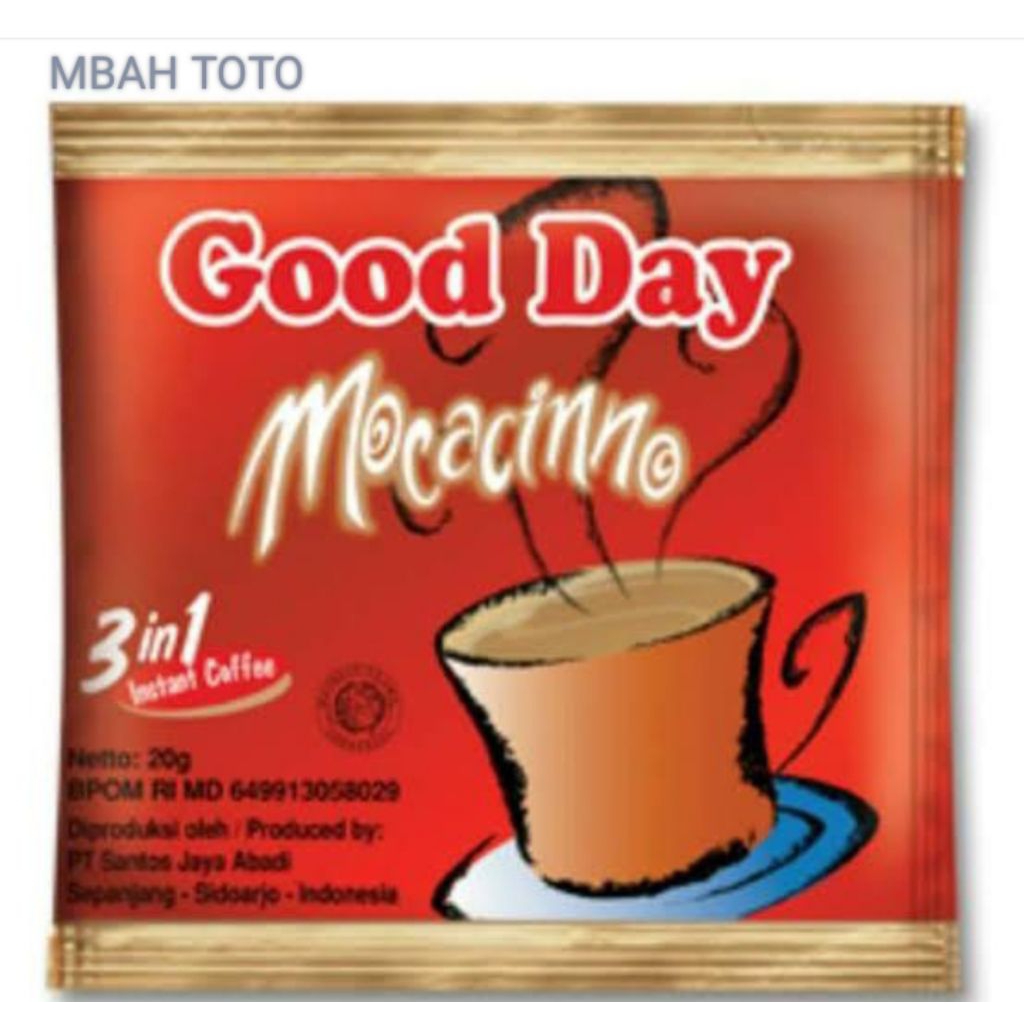

Good Day Mocaccino Renceng isi 10 sachet