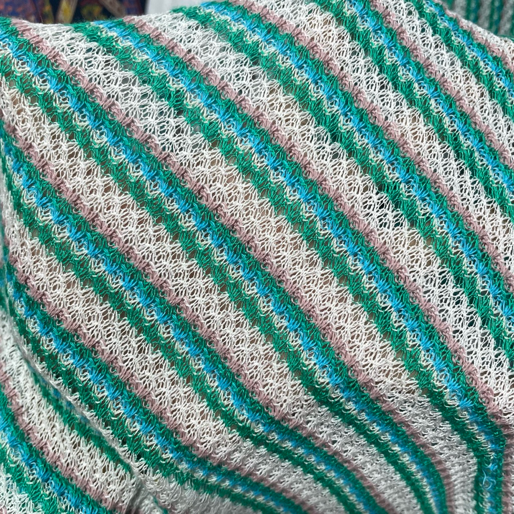 kain katun rajut street - kain katun rajut motif salur - kain rajut jala premium adb