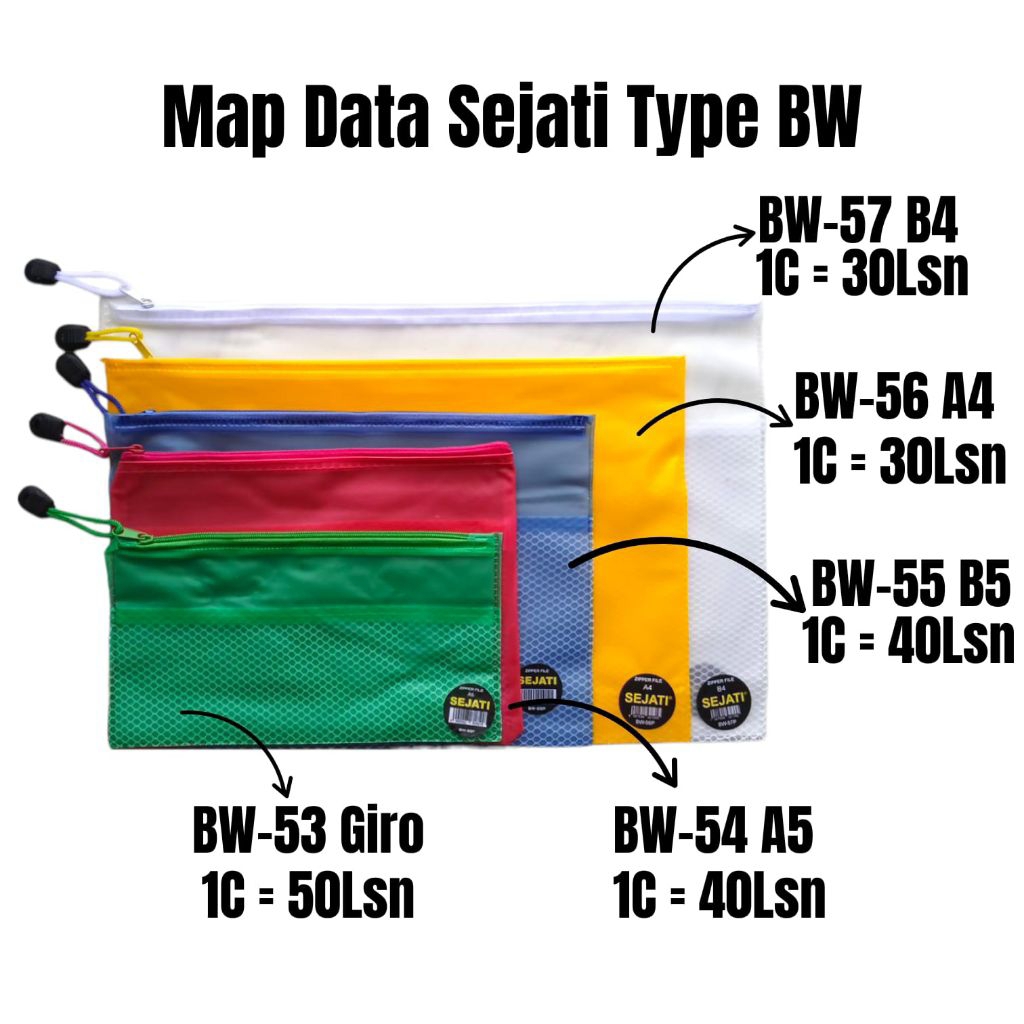 

Map Data Sleting SEJATI Type BW ukuran Giro/A5/B5/A4/B4 (1pc)
