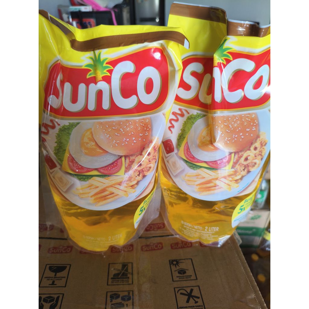 

Sunco minyak goreng bening 2 liter 1 dus