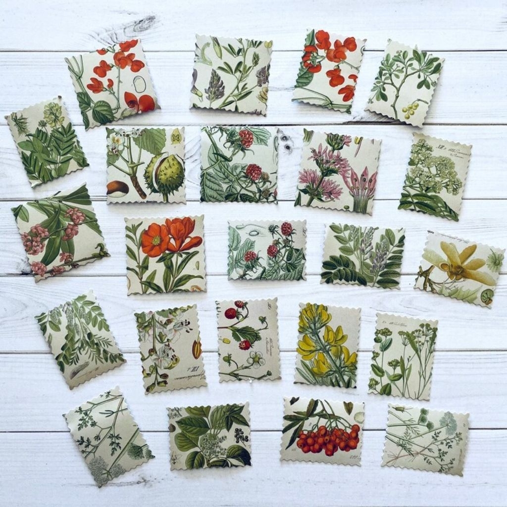 

STIKER BOTANICAL STAMP RECORDS