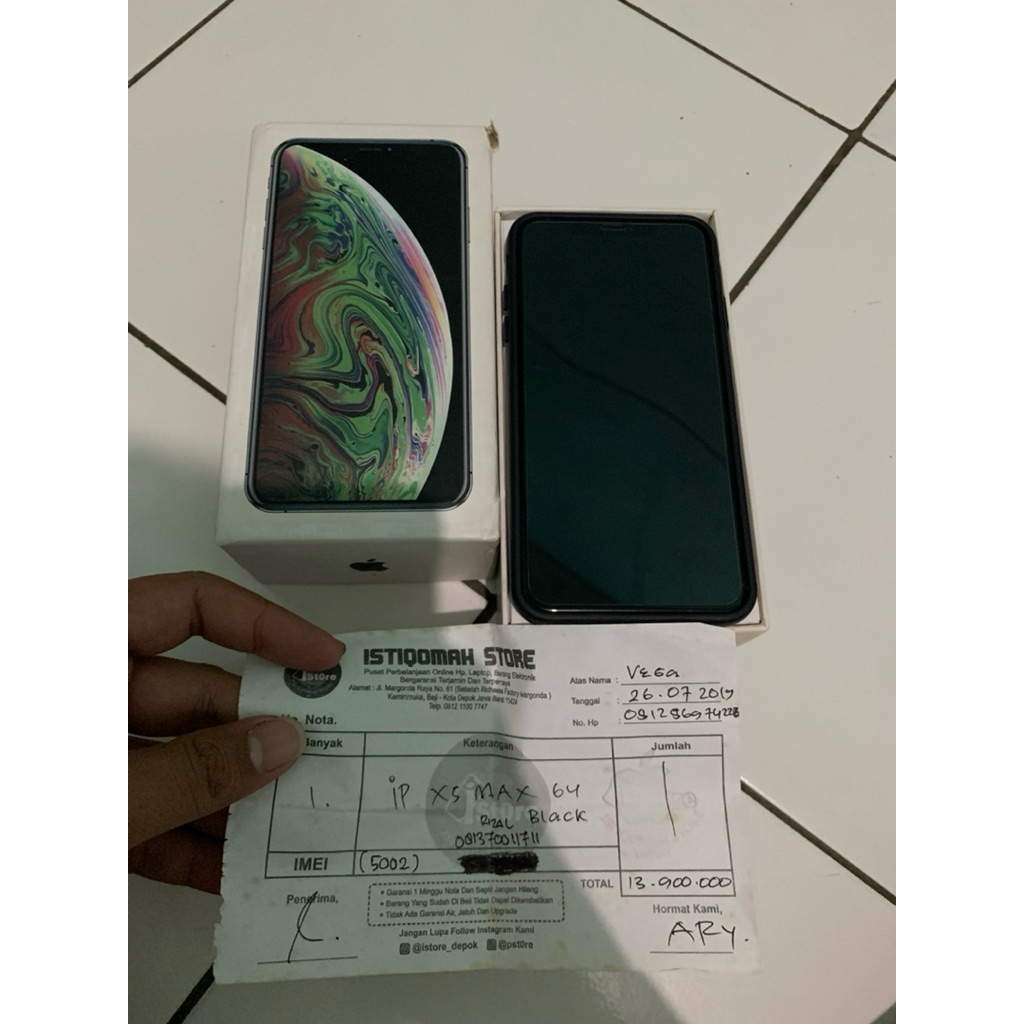 iPhone XS Max 64GB Inter LL/A Imei Permanent