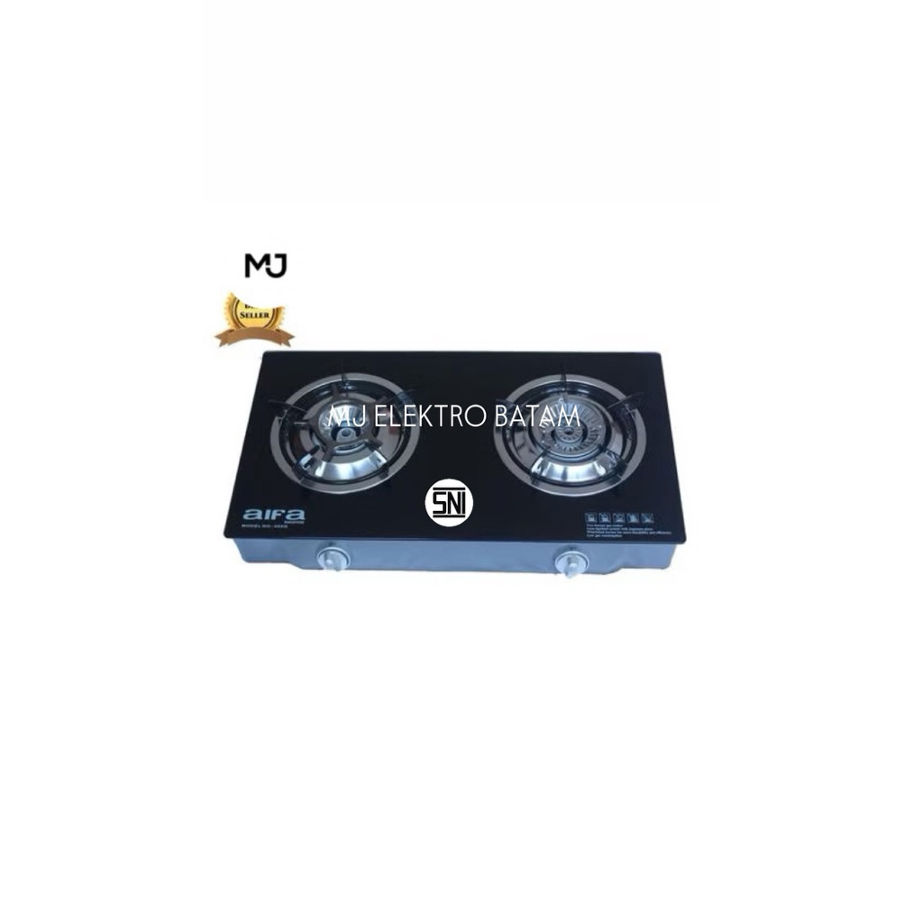 KOTA BATAM - AIFA Kompor Gas 2 TUNGKU 522G STAINLESS