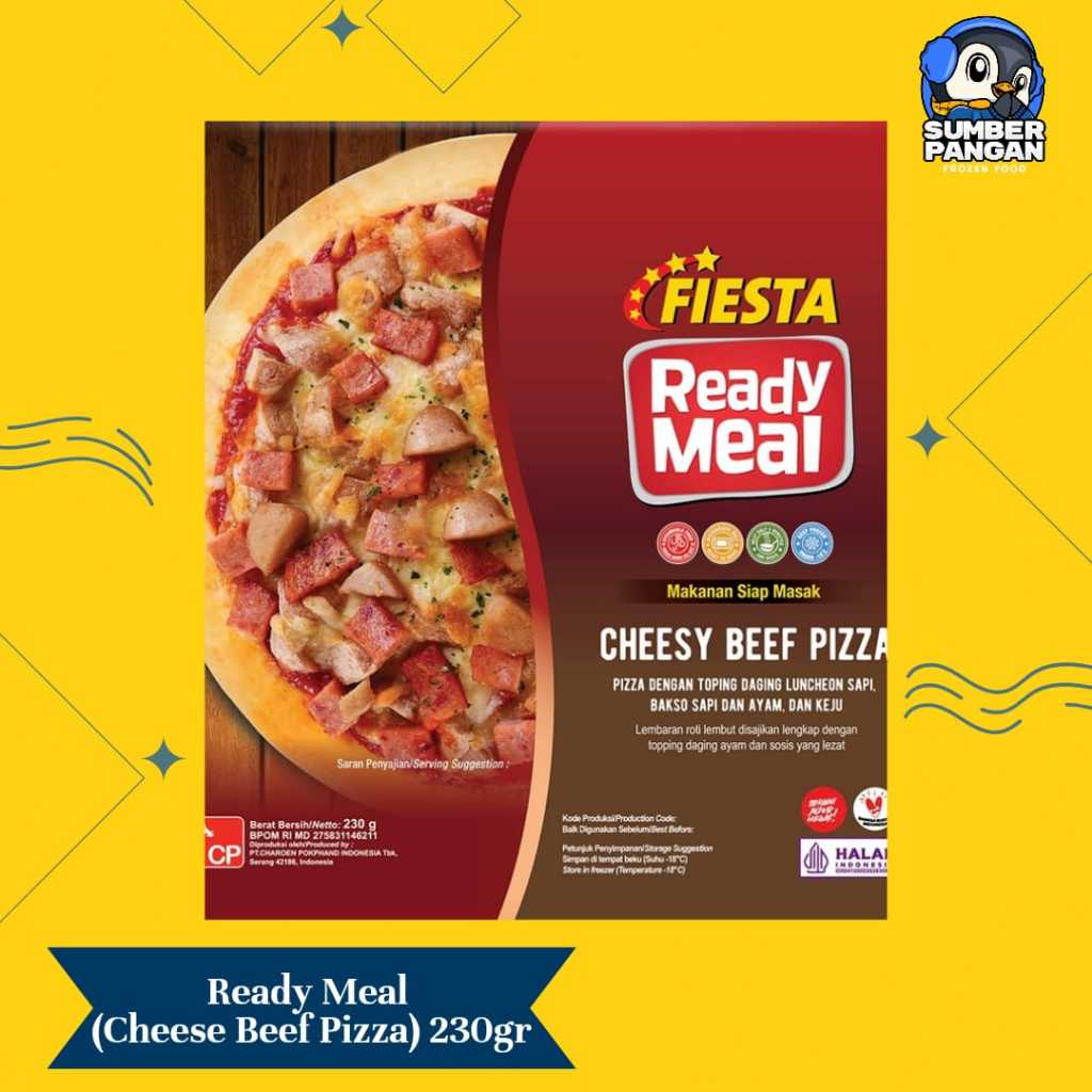 

Fiesta Ready Meal Cheesy Beef Pizza 230gr (Pizza)