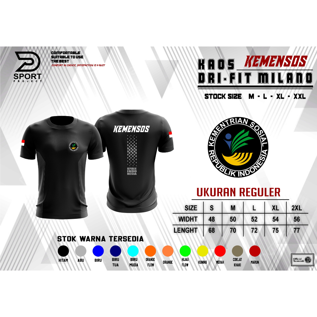 Kaos Kemensos - Kaos Jersey KEMENSOS / Jersey Running