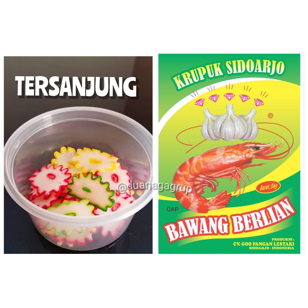 

Kerupuk Mentah TERSANJUNG Besar dan Mini 5kg