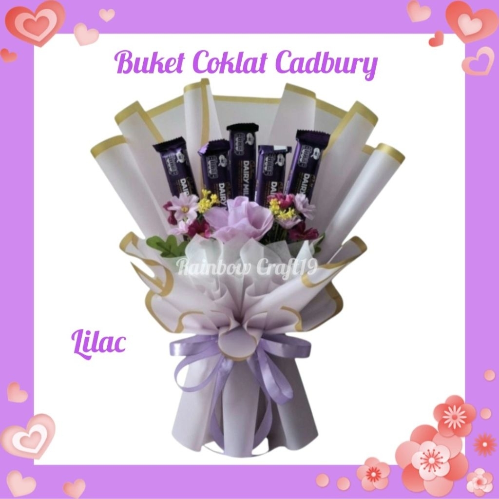 Buket Coklat / Buket Coklat Valentine/ Buket Coklat Silverqueen / Buket Coklat Cadbury
