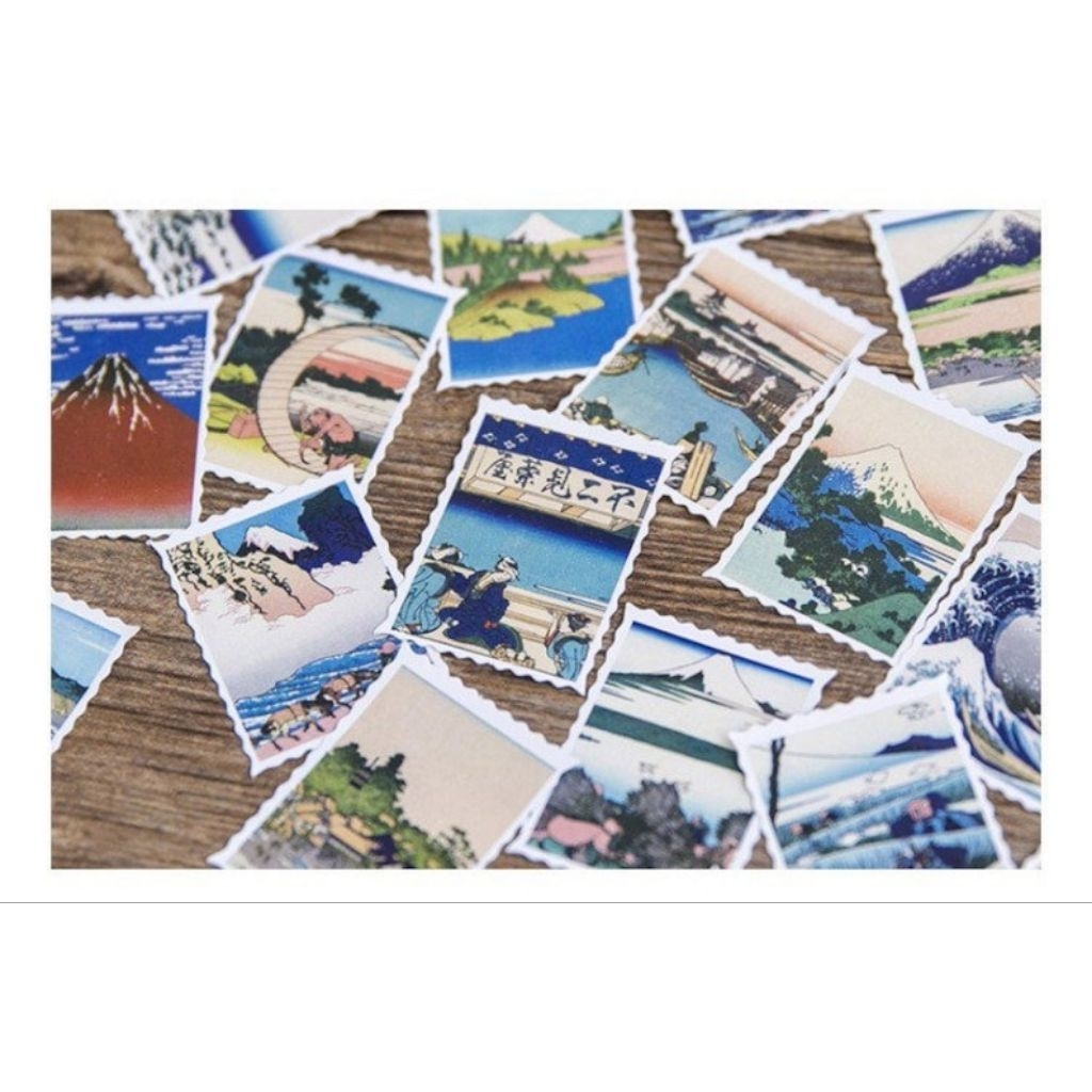 

STIKER JAPAN STAMP VINTAGE JOURNALING