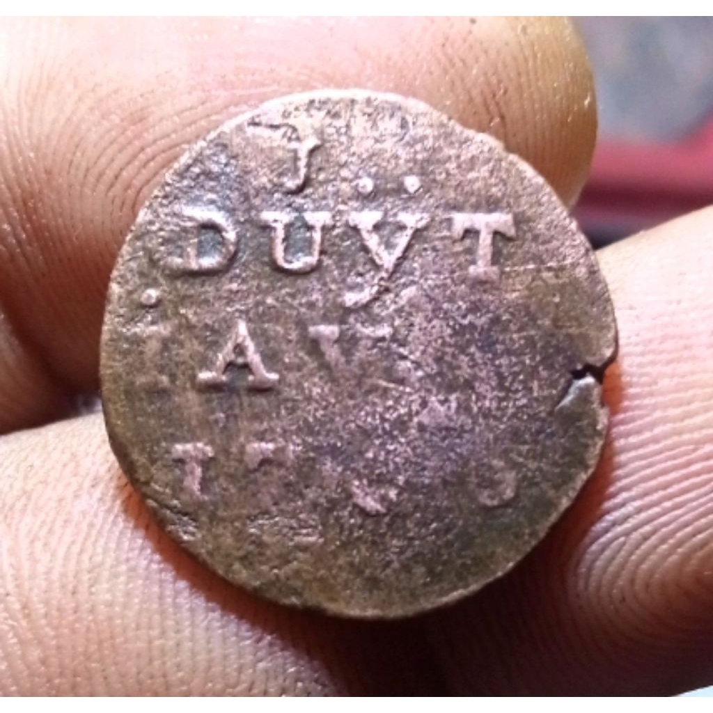 Koin NEI 1 Duit Javas Duyt 1765 (Rare)