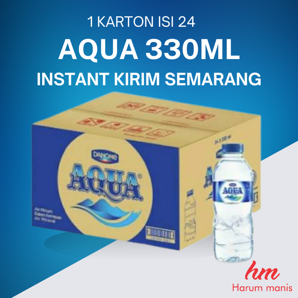 

Aqua Air Mineral Botol kecil 330ml isi 24 Kirim Instant Semarang