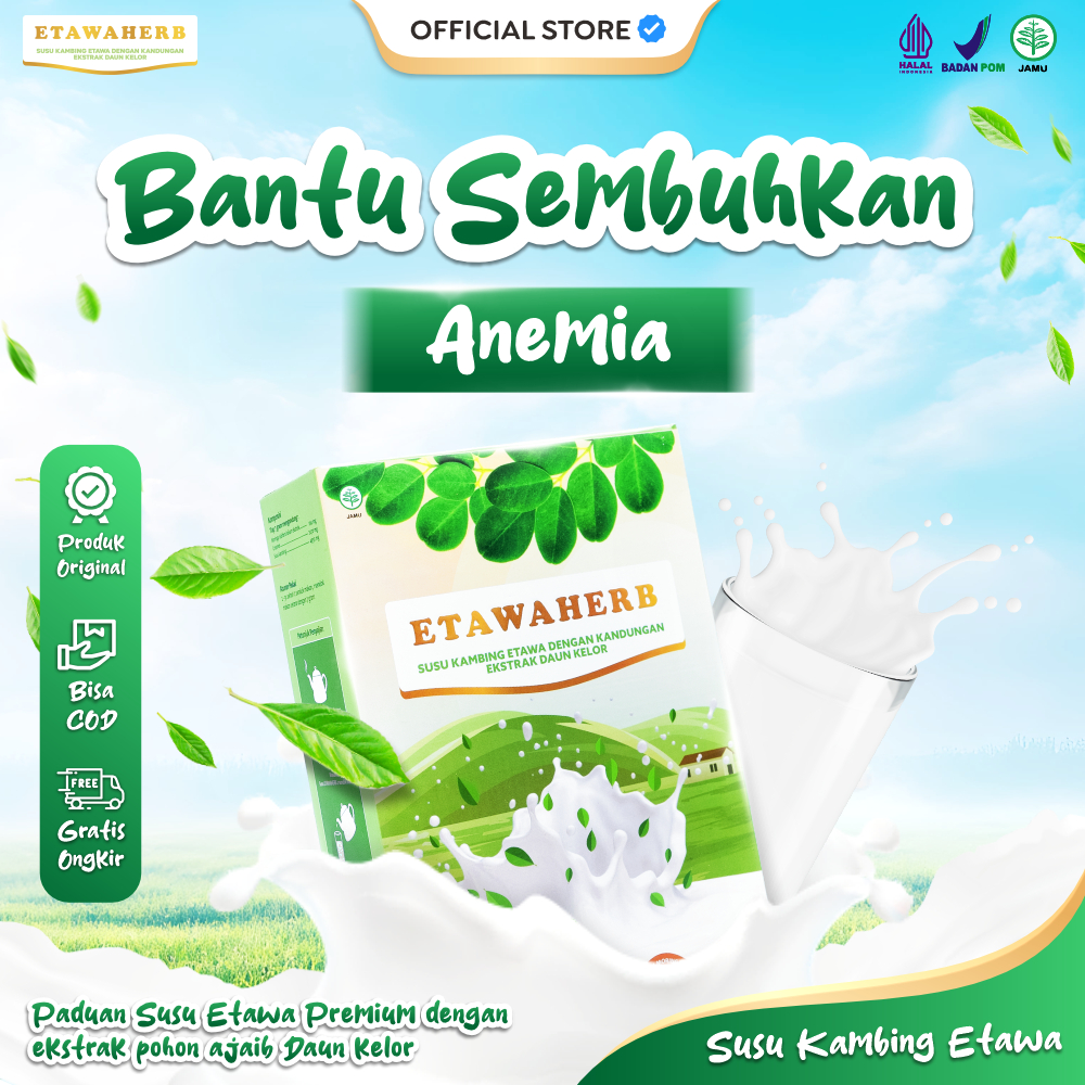 

Etawaherb Susu Etawa dan Ekstrak Daun Kelor Bantu Sembuhkan dan atasi Anemia