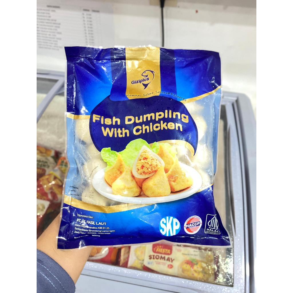 

DUMPLING AYAM GIZIPLUS 500gram / FISH DUMPLING WITH CHICKEN / AYU PUTRI FROZEN FOOD