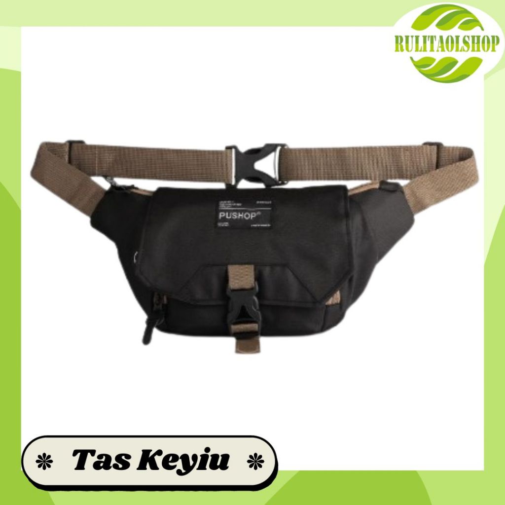Tas Pria - PUSHOP KEYIO - Tas Selempang Pria Tas Waistbag pria Original