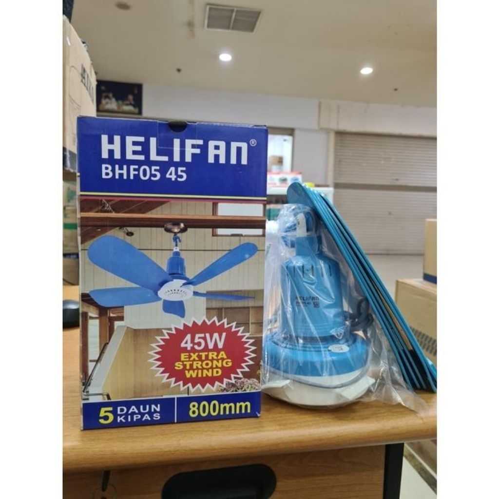 ARASHI HELIFAN KIPAS ANGIN GANTUNG KIPAS ANGIN PLAFON 5 BALING 45WATT