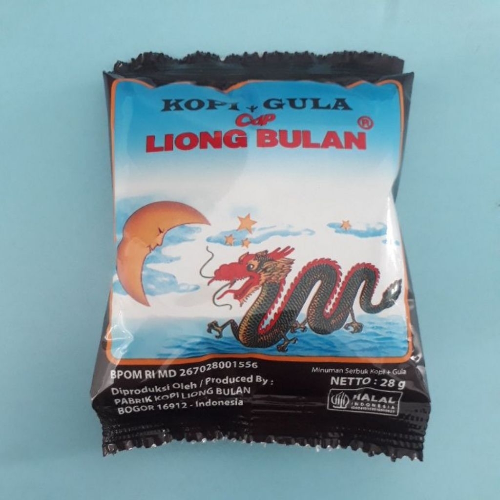 

KOPI LIONG BULAN. KOPI + GULA. 1 PACK ISI 20 SACHET