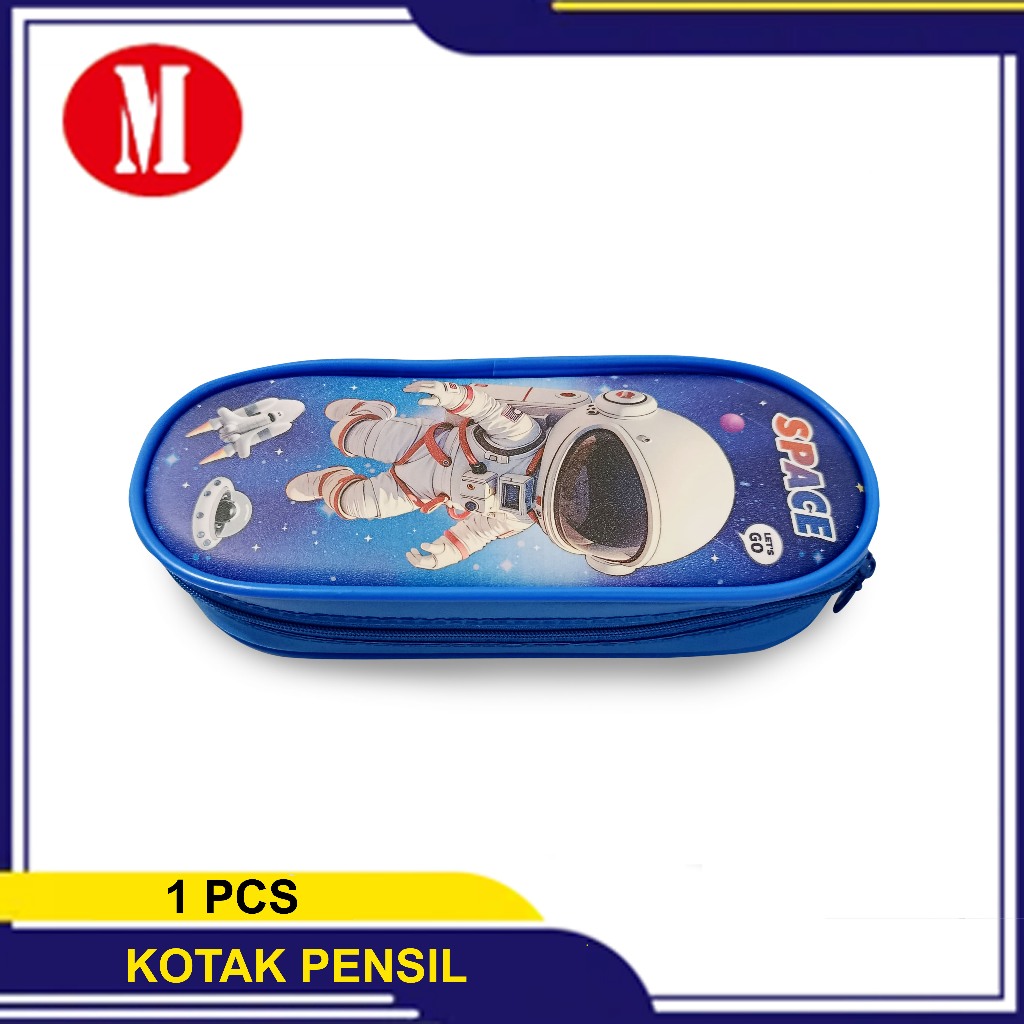 

Kotak Pensil Kain Resleting Space BD-177-D