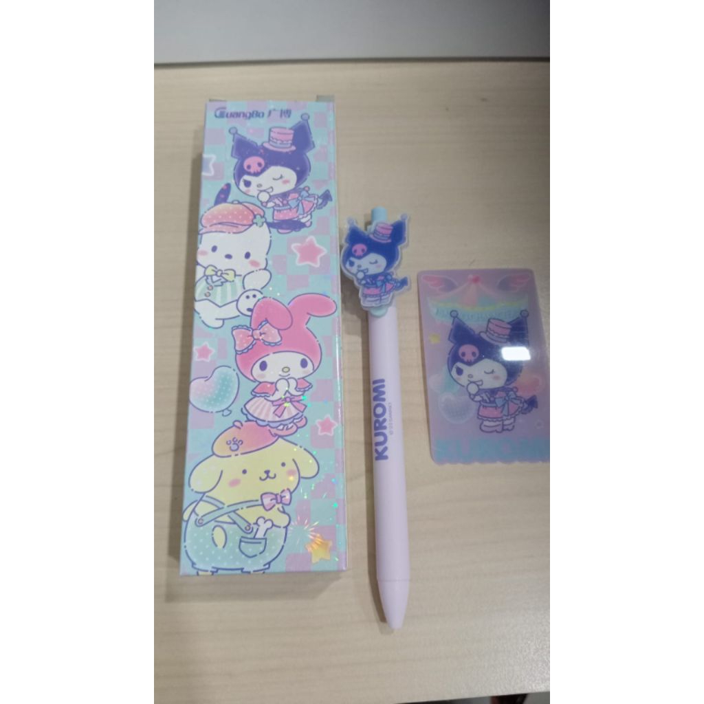 

GuangBo KT82120 Sanrio character Ballpoint Cetek Blind Box Tinta Hitam 0.5 Mm