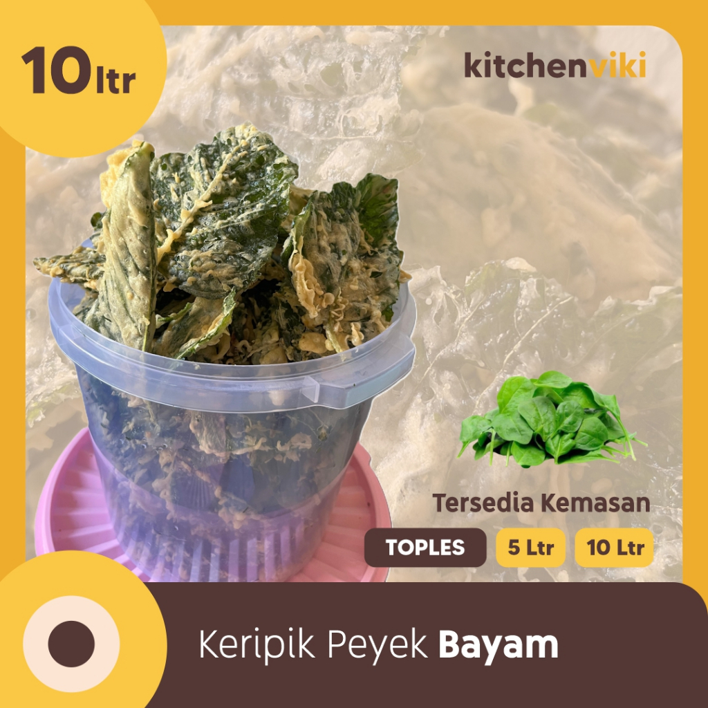 

Peyek Bayam Toples 5L 10L Kitchen Viki