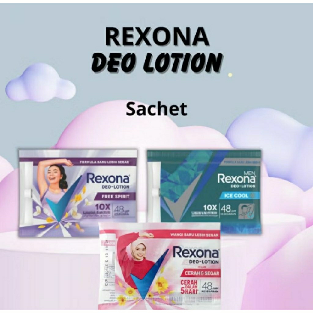 Rexona Sachet. Rexona Deo Lotion, Rexona Hijab. Rexona Men