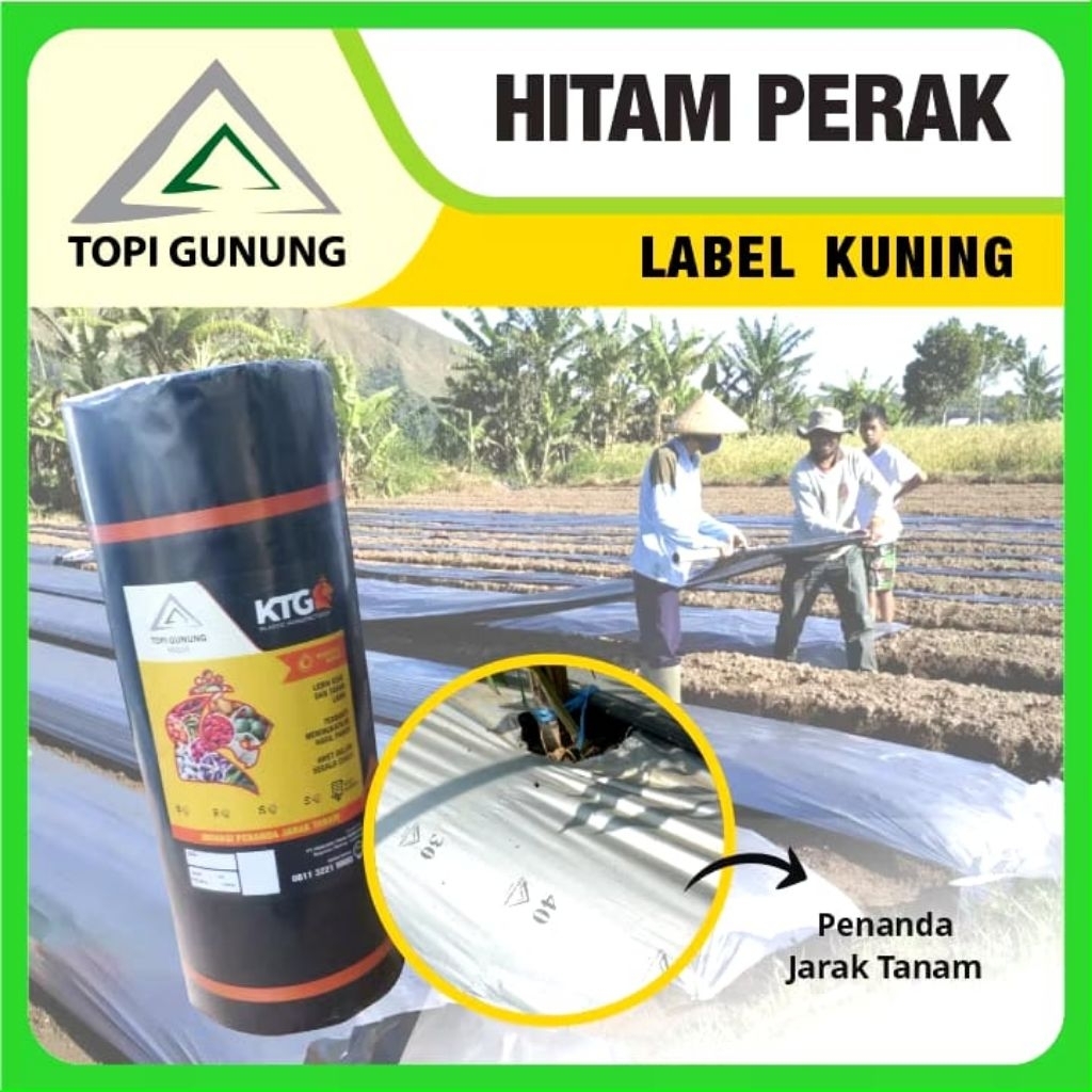 Plastik Mulsa Topi Gunung KTG Label Kuning