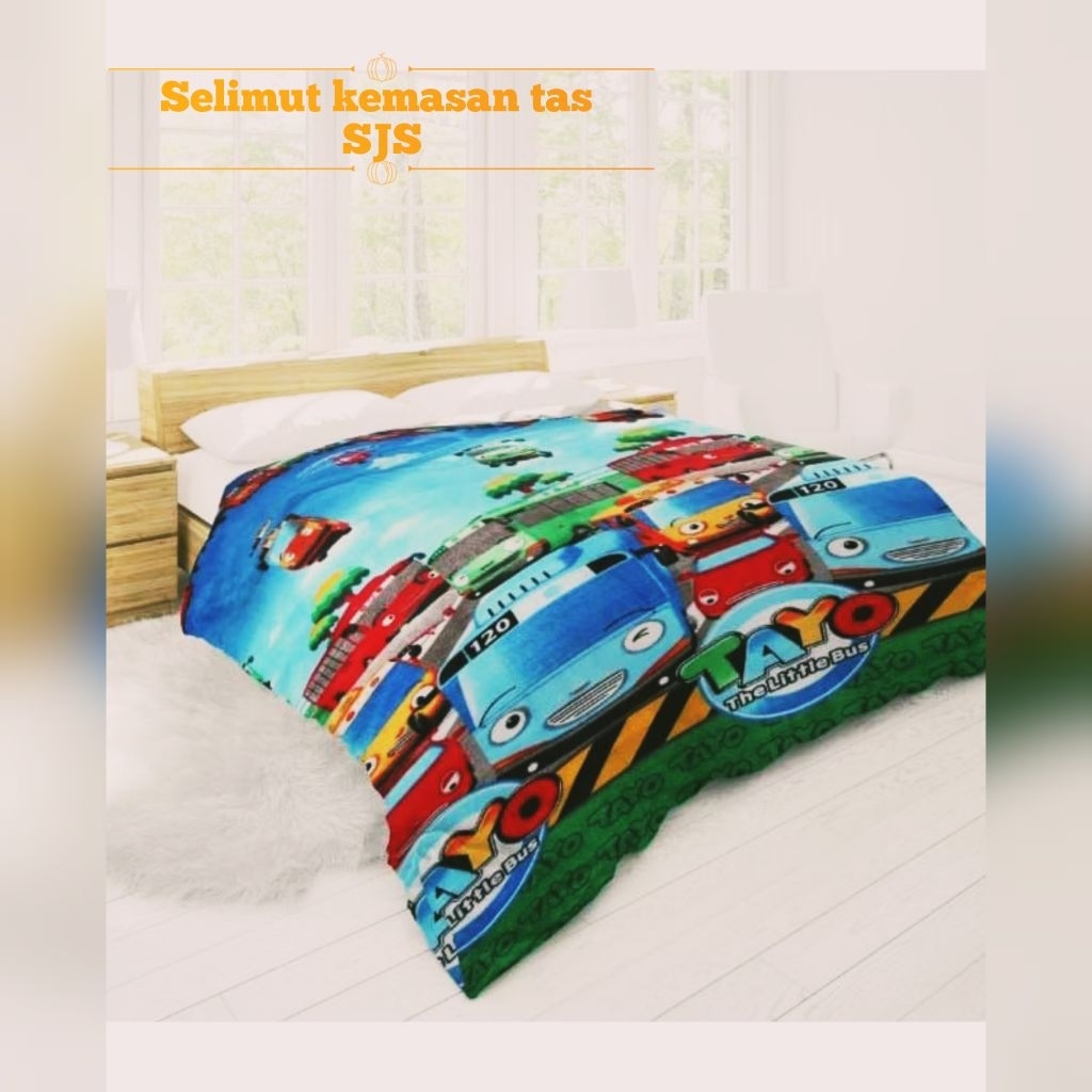 SELIMUT ANAK BULU HALUS MOTIF KARAKTER SELIMUT DEWASA SELIMUT KARAKTER ANAK MOTIF BONITA  ( KEMASAN 