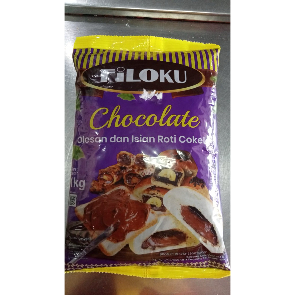 

Filoku Chocolate 1 kg (Olesan & Isian Roti Cokelat/Coklat)