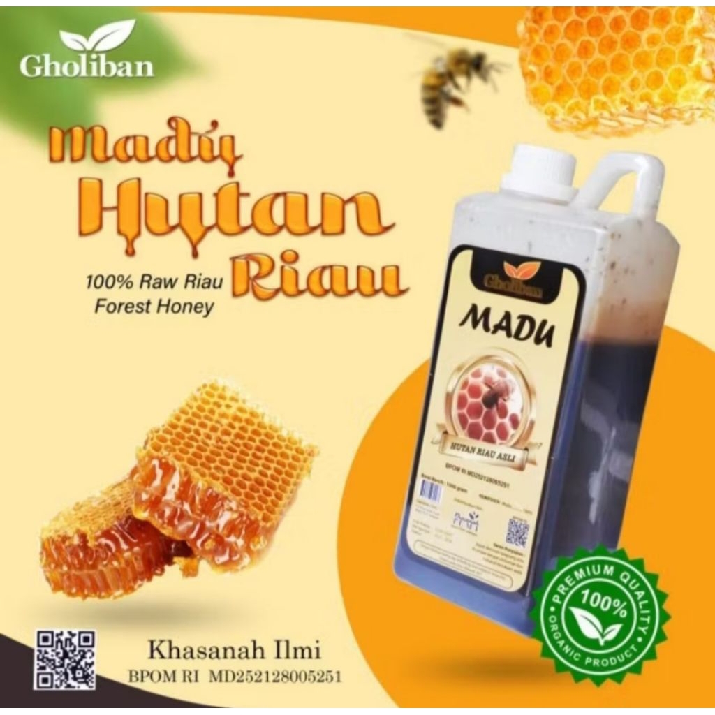

Madu Hutan Riau Asli Gholiban 1kg