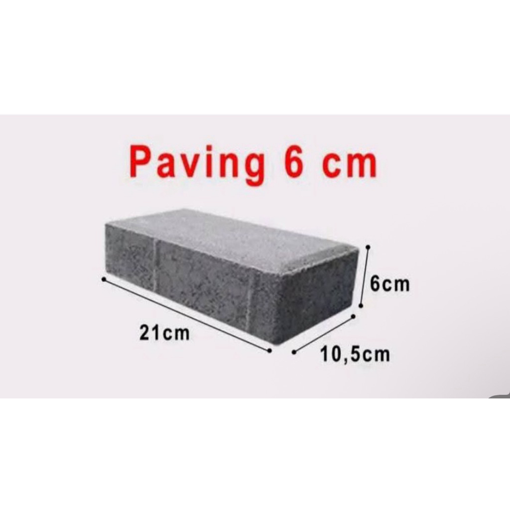 PAVING BLOK / CONBLOK / KONBLOK 6cm (Harga jual satuan)