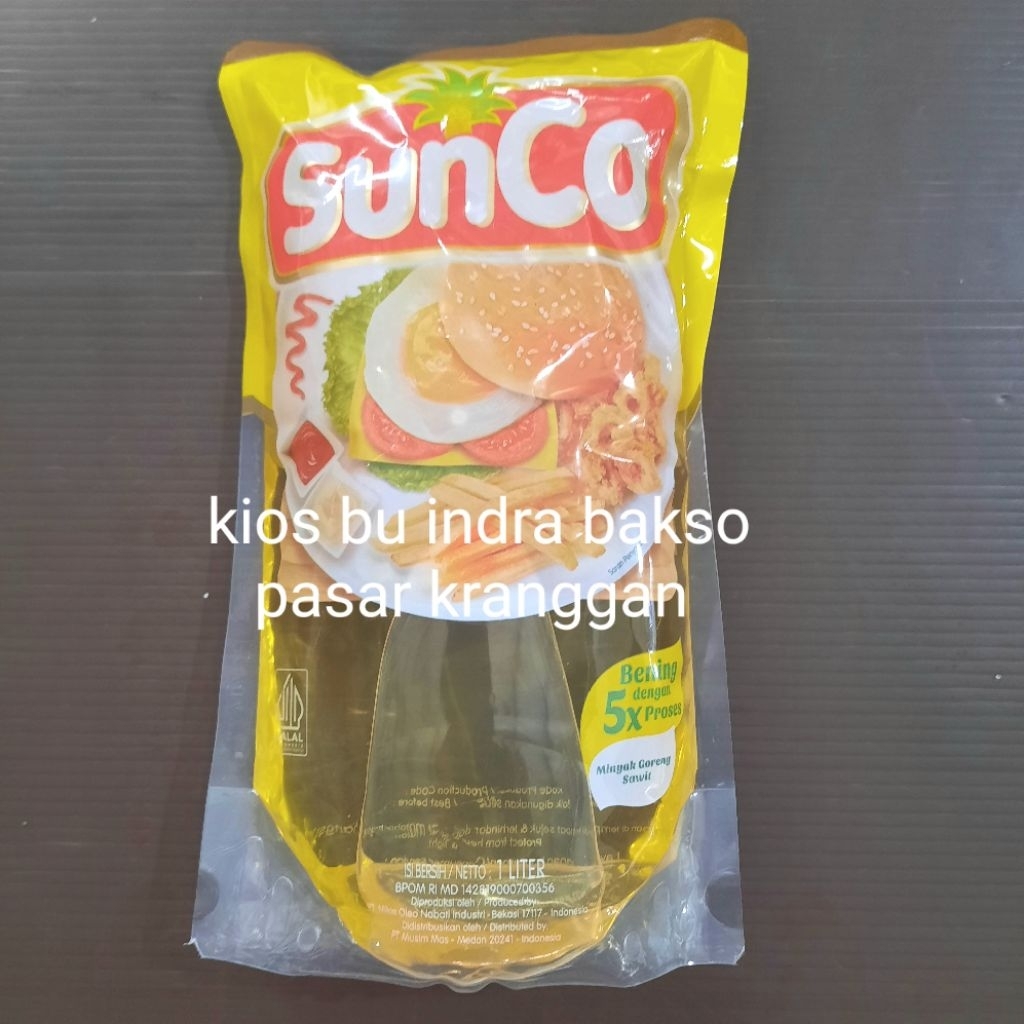 

minyak goreng sawit sunco 1 liter pouch