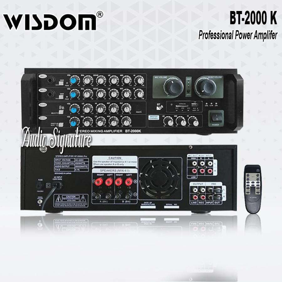 Power Amplifier WISDOM BT-2000K WISDOM AMPLIFIER WISDOM BT 2000K Wisdom BT2000K Ampli Wisdom / Amplifier Wisdom BT2000K