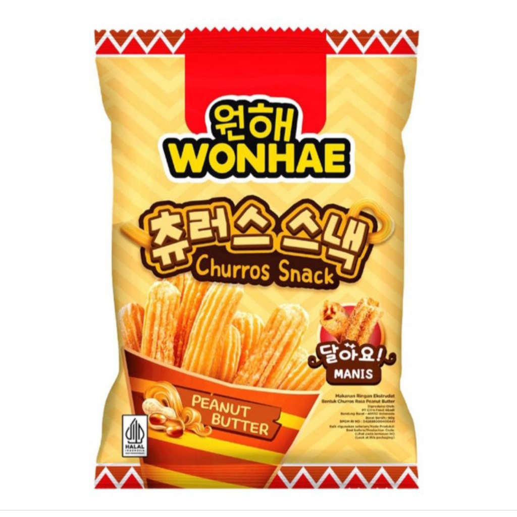 

Wonhae Churros Snack Peanut Butter 60 g