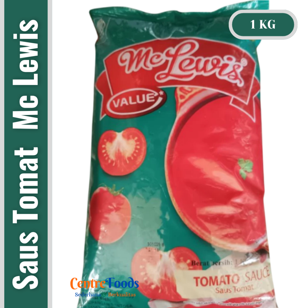 

Saus Tomat - Tomato Sauce Value MC LEWIS | 1 Kg [ Harga Per BKS ]