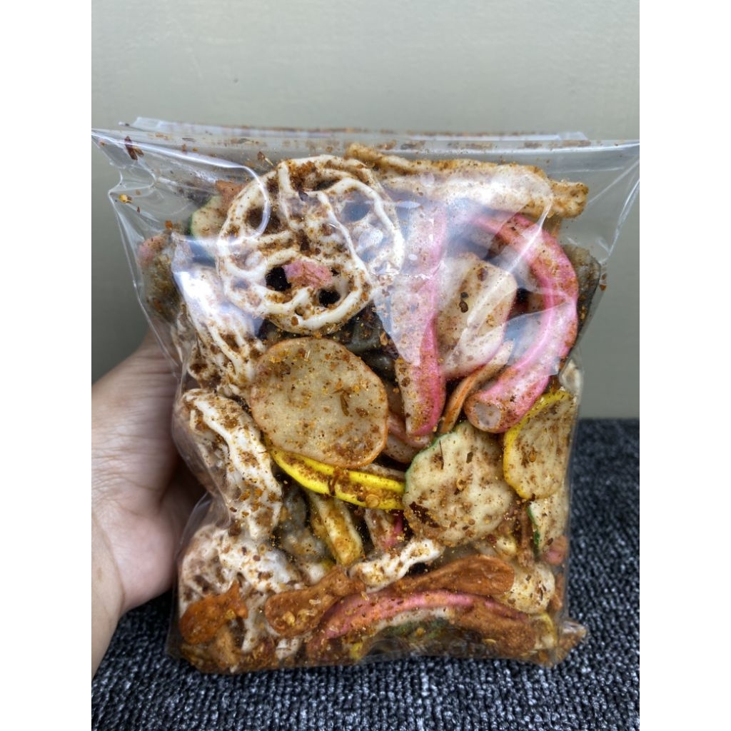 

Kerupuk Seblak Campur Cikruh Seblak Mix Pedas Bantet Kriuk