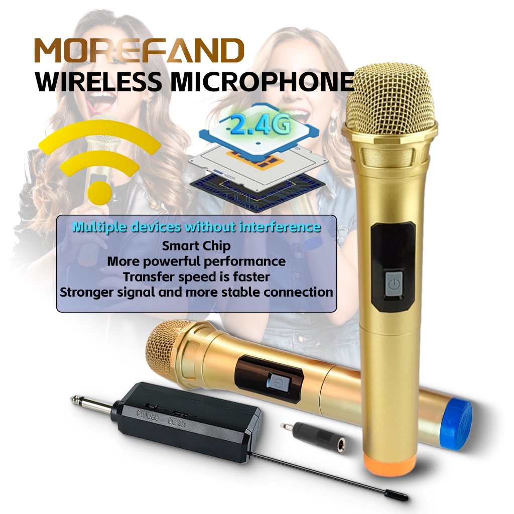 Microphone Wireless  Mikrofon bluetooth Mikrofon mic wireless UHF Mic  Karaoke UHF microphone