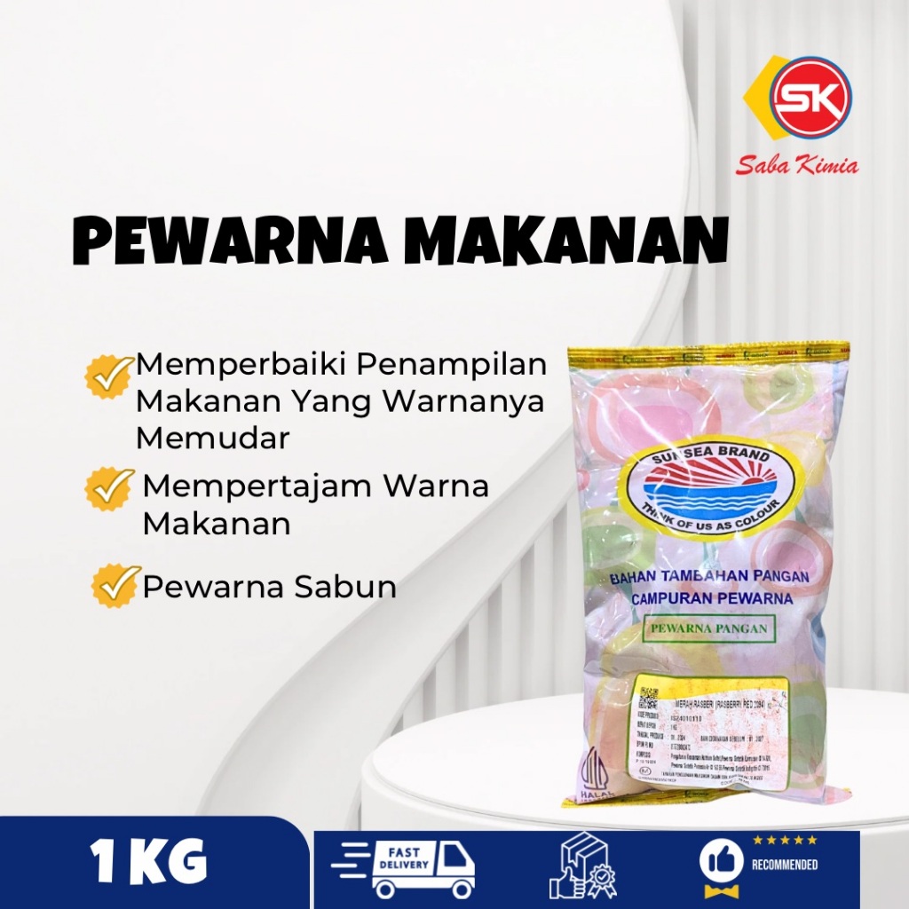 

Pewarna Makanan Sunsea Merah Darah (Rasberry Red) 1 Kg
