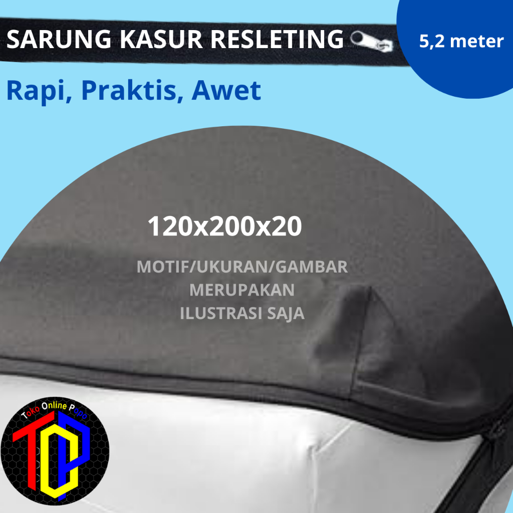 SARUNG KASUR BUSA UK.120X200X20 | SARUNG KASUR TEBAL 20 | SARUNG KASUR LEBAR 120 | SPREI