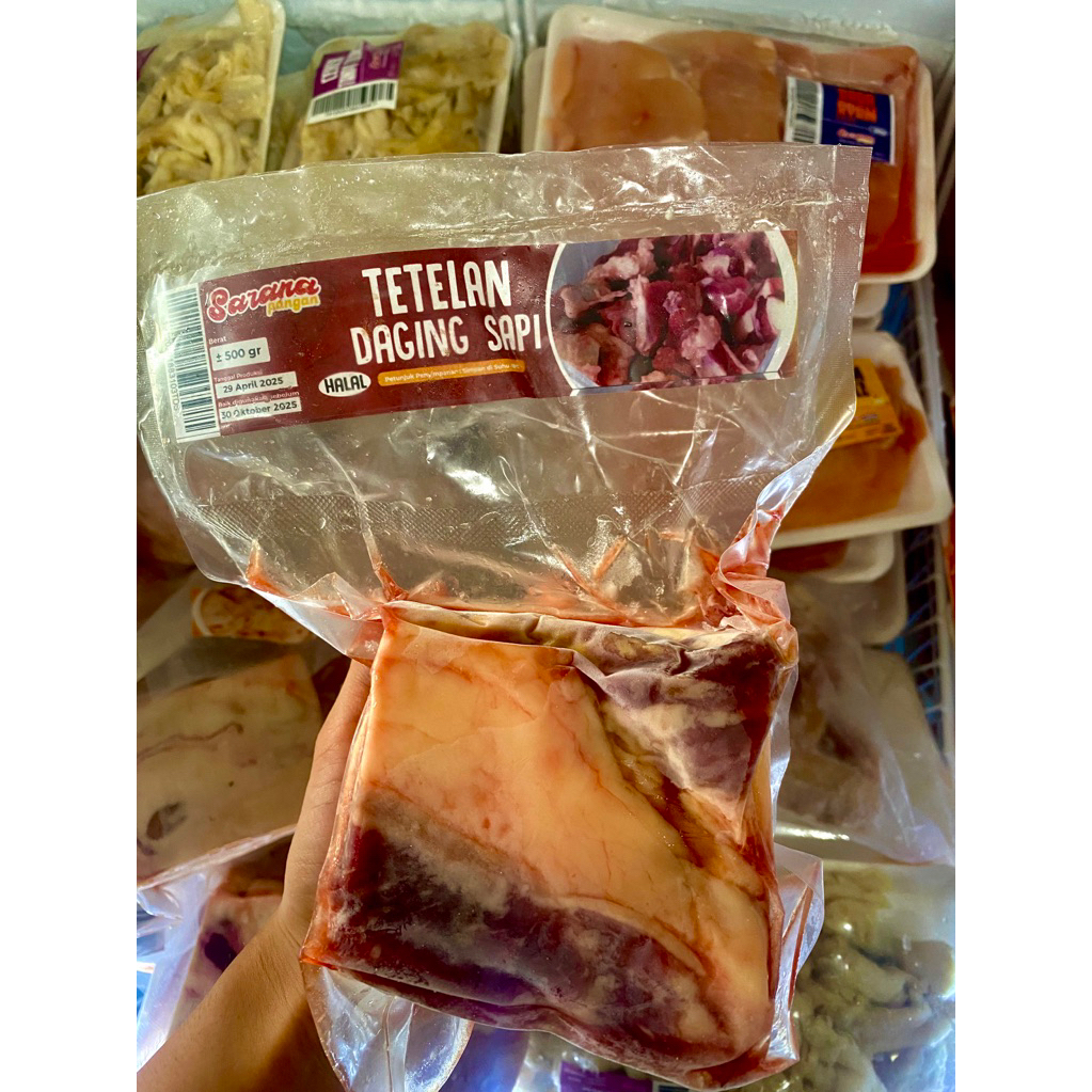 

Tetelan Daging sapi Mentah 500gr / tetelan daging sapi mentah frozen
