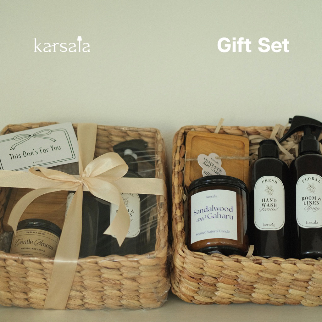 

KARSALA - Kina Package - Gift Set | Hampers Minimalis | Kado Birthday Wedding Graduation Guru | Souvenir Scented Candle Reed Diffuser Coaster Tatakan Alat Makan Kayu Jati | Hadiah Ulang Tahun Pernikahan