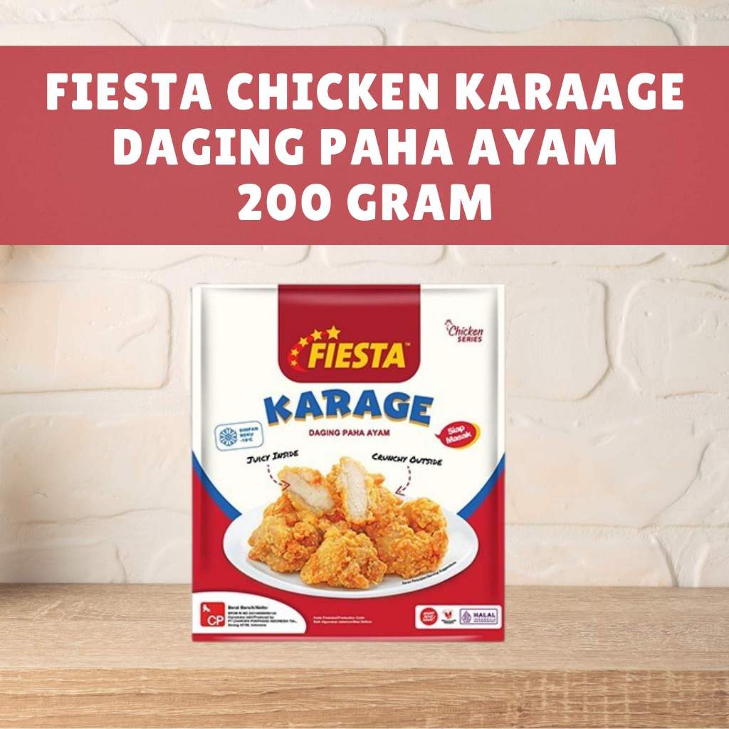 

Fiesta Chicken Karage 200gr/400g Frozen Food / Nugget Paha Ayam