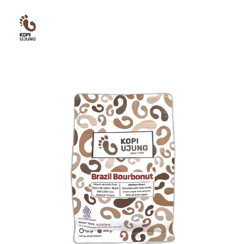 

Kopi Ujung Arabica Brazil Bourbonut 200 Gr