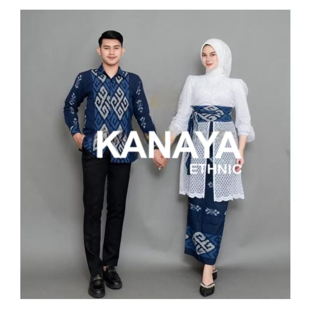 BAJU TENUN STELAN - BAJU TENUN COUPLE - BAJU TENUN BROKAT MIX TENUN
