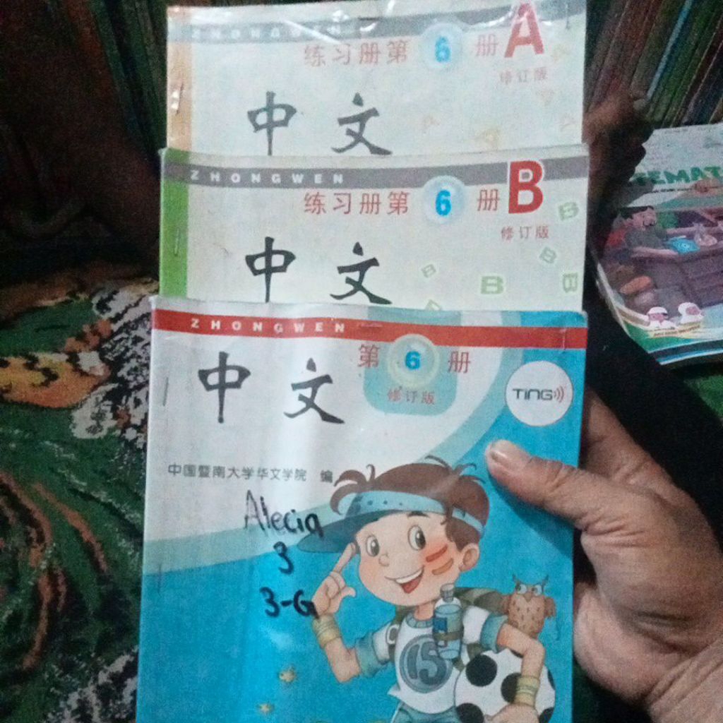 BUKU ZHONGWEN 6 6A 6B TIGA BUKU SATU SET