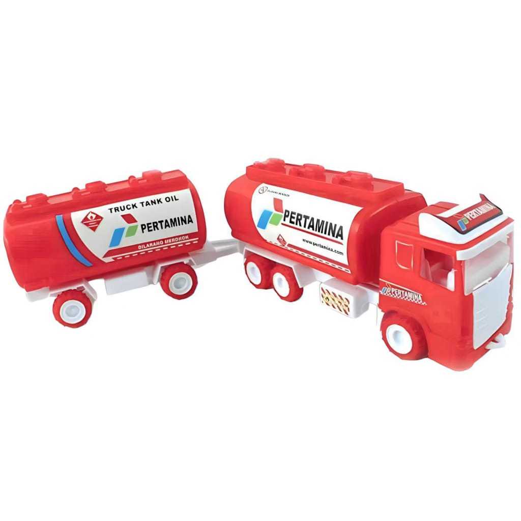 Promo Cod Mainan Truk Gandeng Pertamina ST2020 Truk gandeng kontainer