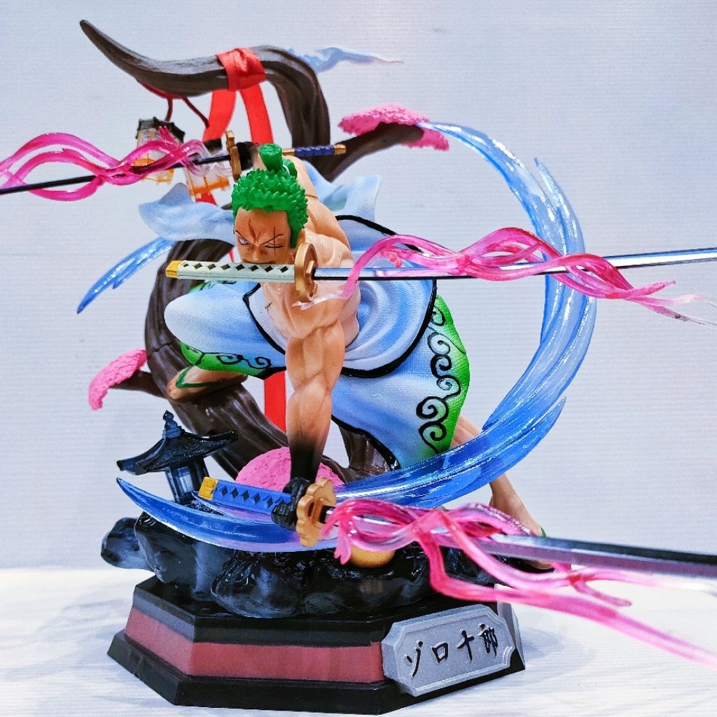 Action Figure Roronoa Zoro One Piece Statue PVC_Zoro Wano Battle